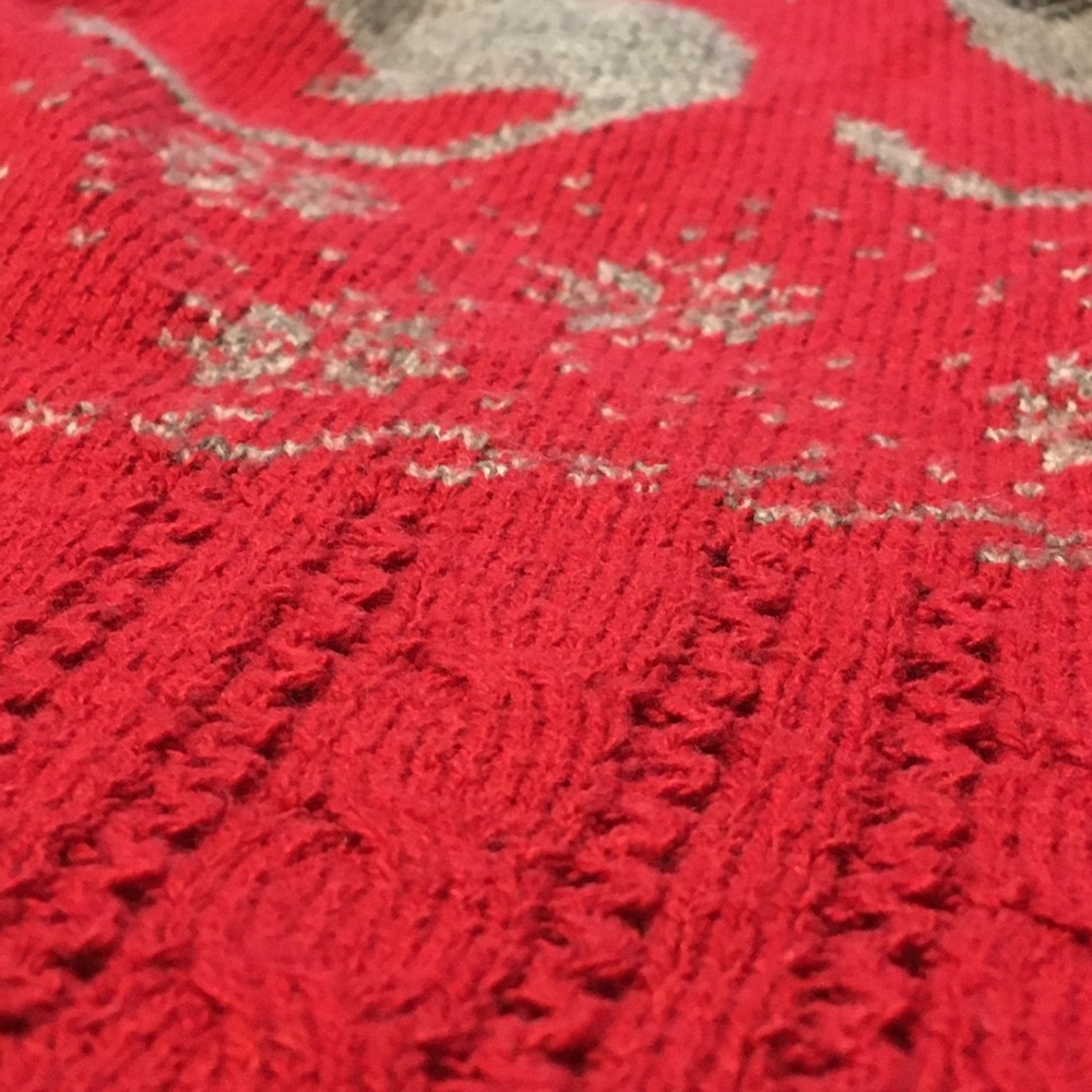 Vintage Cranberry Cat Snowflake Cardigan cotton - Picture 8 of 16